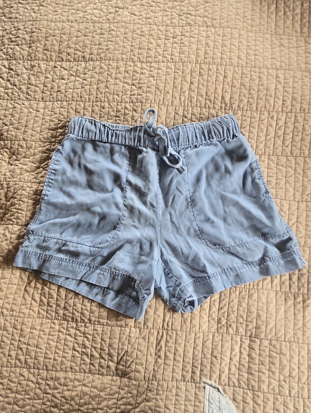 Hilary Radley Light Blue High Waist Casual Shorts